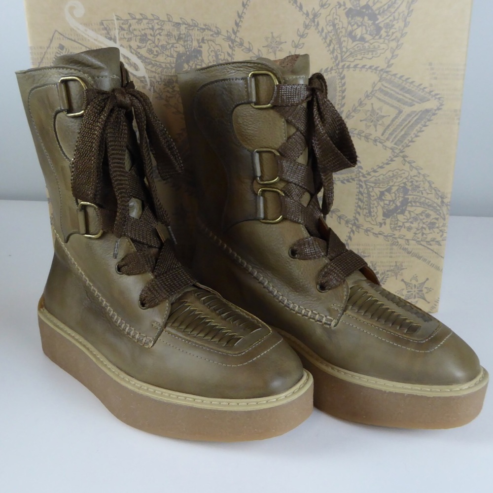 Free People Bristen Leather Mountain Bootie NIB